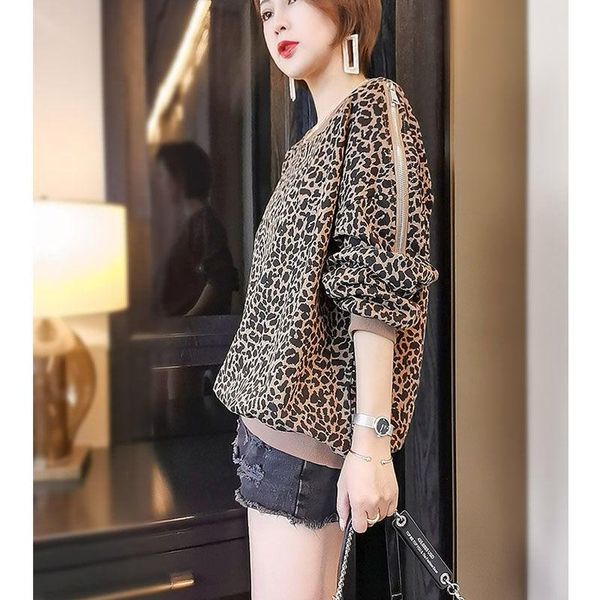 women's hoodies & sweatshirts cotton vests women base loose 2021 spring and autumn fashion foreign style leopard print long sleeve shor, Black
women's hoodies & sweatshirts cotton vests women base loose 2021 spring and autumn fashion foreign style leopard print long sleeve shor, Black