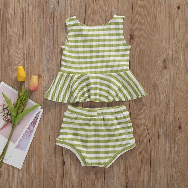 baby & children's 0-24m newborn baby girls clothes sets striped print sleeveless vest +shorts 2pcs, White
baby & children's 0-24m newborn baby girls clothes sets striped print sleeveless vest +shorts 2pcs, White