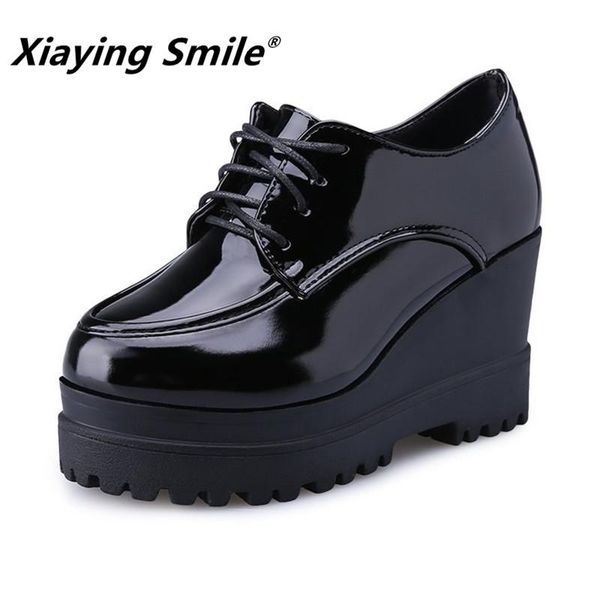 xiaying smile women heel pumps new fashion casual shoes spring autumn female concise hell platform lace-up wedges pumps shoes, Black
xiaying smile women heel pumps new fashion casual shoes spring autumn female concise hell platform lace-up wedges pumps shoes, Black