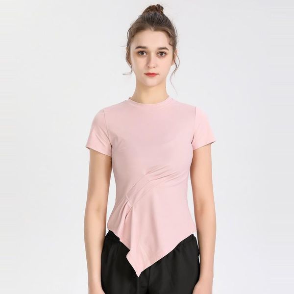 slim fit irregular sport yoga t-shirt women quick dry fitness workout tee soft fabric running dance short shirts outfit
slim fit irregular sport yoga t-shirt women quick dry fitness workout tee soft fabric running dance short shirts outfit