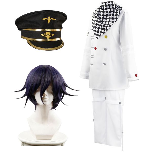 anime danganronpa v3 cosplay costume women/man kokichi oma uniforms scarf cloak set cape short wig halloween party props, Black
anime danganronpa v3 cosplay costume women/man kokichi oma uniforms scarf cloak set cape short wig halloween party props, Black