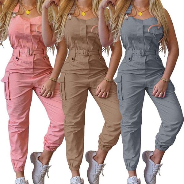 2021 women casual cargo playsuit sleeveless o neck jumpsuit with pocket and belt elegant pencil pants overalls, Black;white
2021 women casual cargo playsuit sleeveless o neck jumpsuit with pocket and belt elegant pencil pants overalls, Black;white