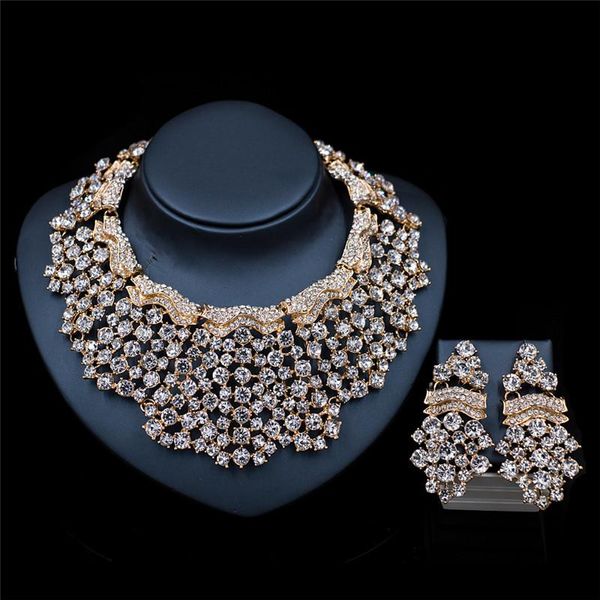 earrings & necklace fashion rhinestone crystal choker for women statement necklaces earring collar bridal wedding jewelry sets 5 colors, Silver
earrings & necklace fashion rhinestone crystal choker for women statement necklaces earring collar bridal wedding jewelry sets 5 colors, Silver