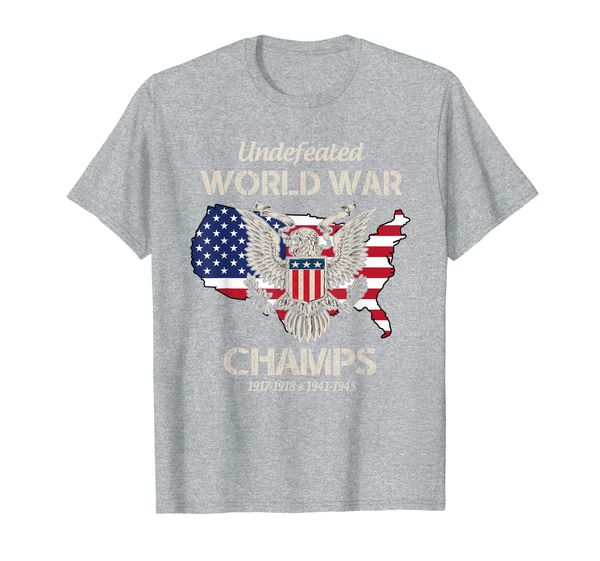 undefeated world war champs t-shirt, White;black