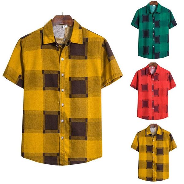 men's casual shirts mens plaid short sleeve shirt summer collared slim fit t-shirt tee top, White;black
men's casual shirts mens plaid short sleeve shirt summer collared slim fit t-shirt tee top, White;black
