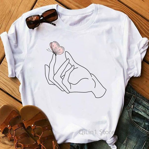 holding a butterfly printed t shirt women clothes 2021 funny vogue tshirt femme korean style clothes female t-shirt, White
holding a butterfly printed t shirt women clothes 2021 funny vogue tshirt femme korean style clothes female t-shirt, White