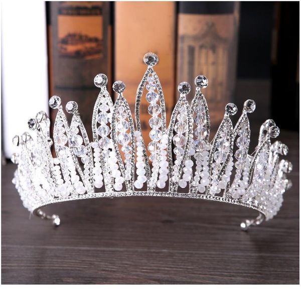 trendy handmade wedding crown headdress baroque silver color rhinestone crystal queen crown headdress bride crown hair jlljme
trendy handmade wedding crown headdress baroque silver color rhinestone crystal queen crown headdress bride crown hair jlljme