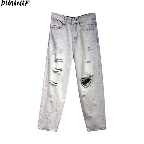 women's jeans dimanaf 2021 plus size women pants ripped hole high waist denim harem style fashion spring trousers large s-5xl, Blue
women's jeans dimanaf 2021 plus size women pants ripped hole high waist denim harem style fashion spring trousers large s-5xl, Blue