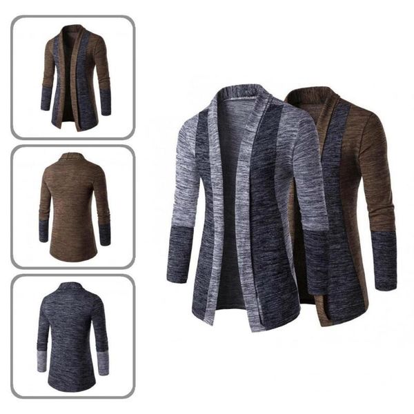 men's sweaters long stylish turn-down collar fit winter coat vintage men sweater sleeve for outdoor, White;black
men's sweaters long stylish turn-down collar fit winter coat vintage men sweater sleeve for outdoor, White;black