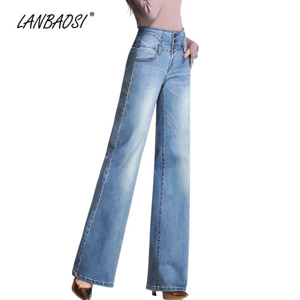 women's jeans lanbaosi wide leg mom high-rise ladies palazzo flare blue denim pants casual wash cotton girls trousers
women's jeans lanbaosi wide leg mom high-rise ladies palazzo flare blue denim pants casual wash cotton girls trousers
