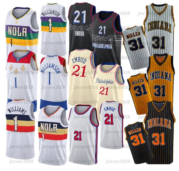 mens women kids youth zion 1 williamson basketball jersey ncaa joel embiid reggie 31 miller retro classic 1987 stitched jersey, Black;red
mens women kids youth zion 1 williamson basketball jersey ncaa joel embiid reggie 31 miller retro classic 1987 stitched jersey, Black;red