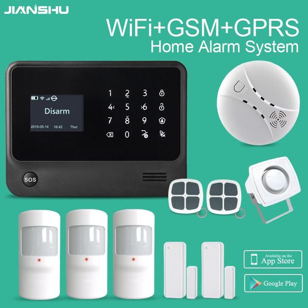 alarm systems gsm wifi system smart home security products work with smoke detector app control
alarm systems gsm wifi system smart home security products work with smoke detector app control