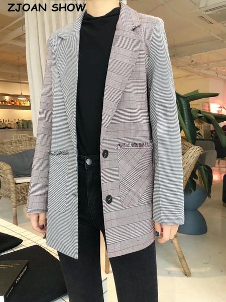 women's suits & blazers 2021 tassel regular stitching check gingham plaid blazer boyfriend friend style women contrast color suit coat, White;black
women's suits & blazers 2021 tassel regular stitching check gingham plaid blazer boyfriend friend style women contrast color suit coat, White;black