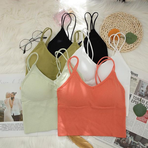 yoga outfit u-shaped tube women's solid color seamless sports crop wireless backless removable padded camisole undewear
yoga outfit u-shaped tube women's solid color seamless sports crop wireless backless removable padded camisole undewear