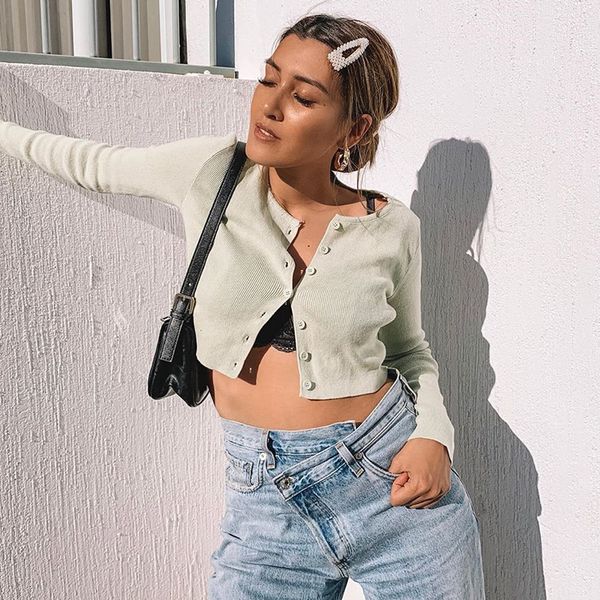 urope the united states 2021 new spring and fall vest long mouwen v-neck slim-fit women's t-shirt, White
urope the united states 2021 new spring and fall vest long mouwen v-neck slim-fit women's t-shirt, White