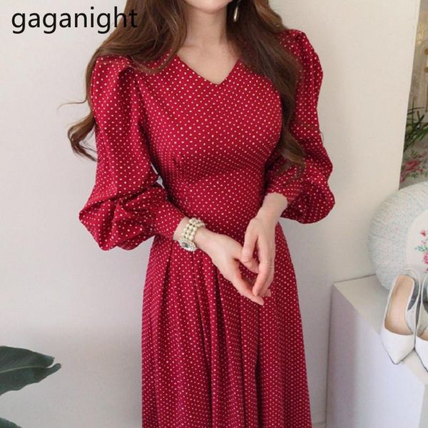 casual dresses gaganight vintage women polk dot maxi dress long sleeves bodycon slim korean v neck a line vestidos office lady robe, Black;gray
casual dresses gaganight vintage women polk dot maxi dress long sleeves bodycon slim korean v neck a line vestidos office lady robe, Black;gray