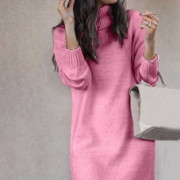 cysincos chic women solid color turtleneck long sleeve casual loose knitted sweater dress casual warm autumn womens sweater, White;black
cysincos chic women solid color turtleneck long sleeve casual loose knitted sweater dress casual warm autumn womens sweater, White;black