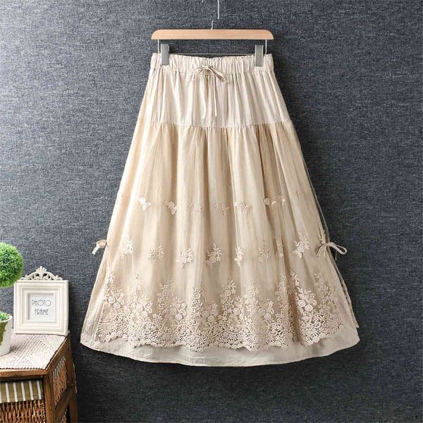 skirts chic lace flower skirts elastic waist long skirt cotton women casual 8797, Black
skirts chic lace flower skirts elastic waist long skirt cotton women casual 8797, Black