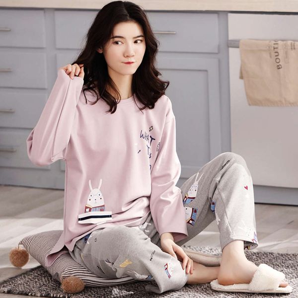 winter pajamas women's cotton long sleeve fashion leisure korean spring and autumn cartoon home clothes, Black;red
winter pajamas women's cotton long sleeve fashion leisure korean spring and autumn cartoon home clothes, Black;red