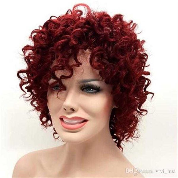 rihanna's same hairstyle kinky curly short wigs for black women burgundy 15 inch wine red synthetic hair pelucas perruque afro per
rihanna's same hairstyle kinky curly short wigs for black women burgundy 15 inch wine red synthetic hair pelucas perruque afro per