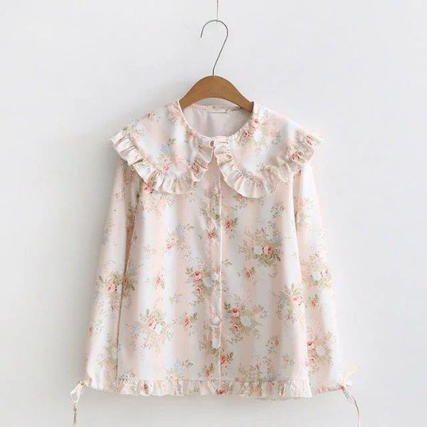 long sleeve mori girl blouse loose women cute peter pan colloar preppy long sleeve lace autumn rose womens floral print chiffon, White
long sleeve mori girl blouse loose women cute peter pan colloar preppy long sleeve lace autumn rose womens floral print chiffon, White