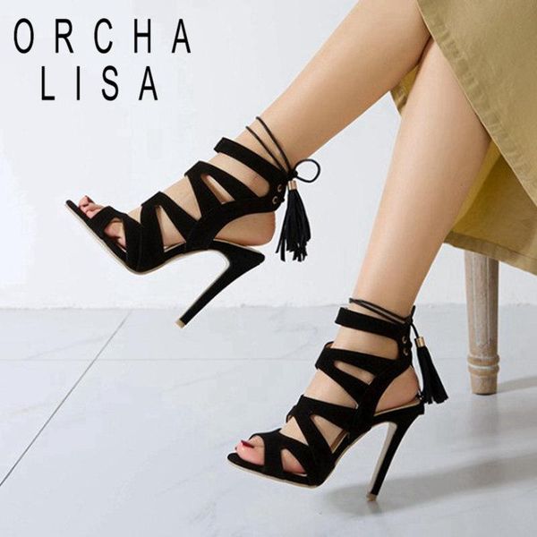 sandals orcha lisa 2021 women open toe 11cm high thin heels nubuck classic big size 34-50 casual party club a3907, Black
sandals orcha lisa 2021 women open toe 11cm high thin heels nubuck classic big size 34-50 casual party club a3907, Black