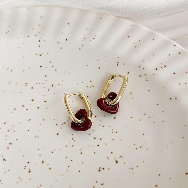 hoop & huggie lovoacc french vintage red arcylic love heart pendant earring for women gold color hooks hollow earrings statement jewelry, Golden;silver
hoop & huggie lovoacc french vintage red arcylic love heart pendant earring for women gold color hooks hollow earrings statement jewelry, Golden;silver
