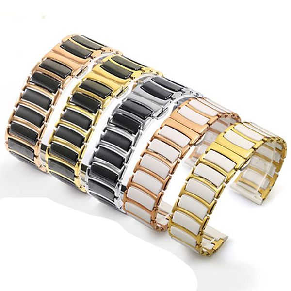 watch bands stainless steel band 20mm 22mm butterfly buckle replacement ceramic strap for men women watches accessories, Black;brown
watch bands stainless steel band 20mm 22mm butterfly buckle replacement ceramic strap for men women watches accessories, Black;brown