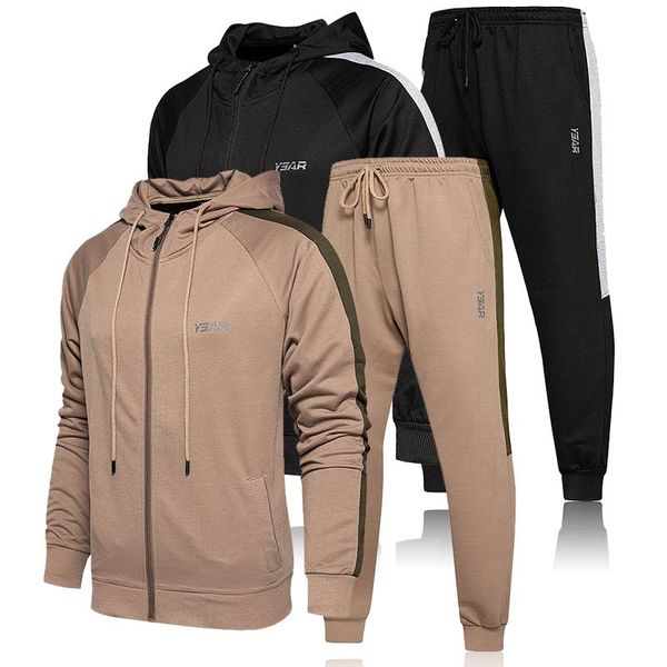 brand tracksuit men 2 pieces set hooded sweatshirt+pants autumn zipper hoodie sportswear suit casual men set winter clothes, Gray
brand tracksuit men 2 pieces set hooded sweatshirt+pants autumn zipper hoodie sportswear suit casual men set winter clothes, Gray