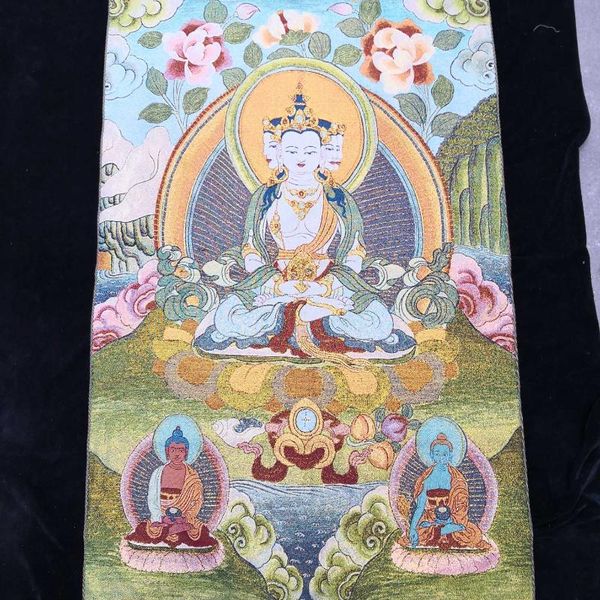 other arts and crafts 36 inch chinese silk embroidery white tara compassion goddess thangka painting mural
other arts and crafts 36 inch chinese silk embroidery white tara compassion goddess thangka painting mural