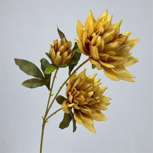 decorative flowers & wreaths 10p fake dahlia (3 head/piece) 22" length simulation autumn oriental daisy for wedding home artificial
decorative flowers & wreaths 10p fake dahlia (3 head/piece) 22" length simulation autumn oriental daisy for wedding home artificial