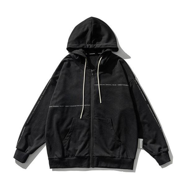 men's hoodies & sweatshirts lacible harajuku zipper hooded jacket coat men hip hop streetwear letter print solid hoodie sweatshirt cott, Black
men's hoodies & sweatshirts lacible harajuku zipper hooded jacket coat men hip hop streetwear letter print solid hoodie sweatshirt cott, Black