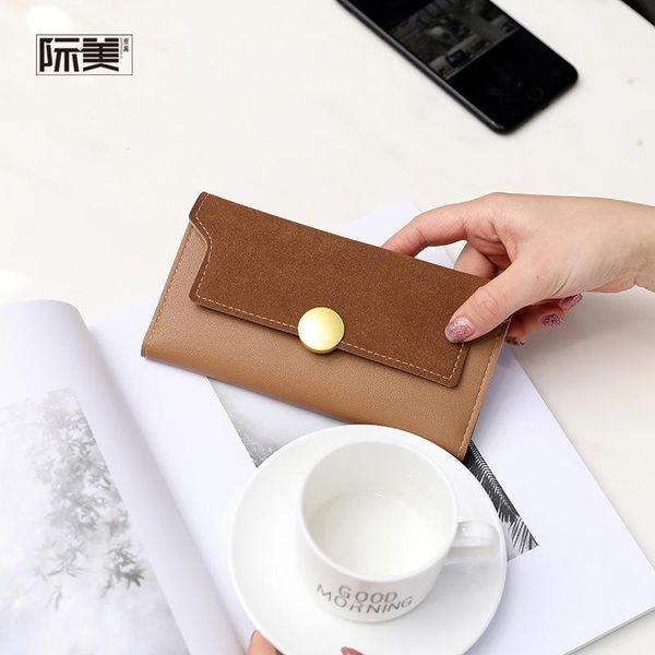 wallets 2021 summer wallet ladies long korean retro matte round buckle clutch bag big money clip, Red;black
wallets 2021 summer wallet ladies long korean retro matte round buckle clutch bag big money clip, Red;black