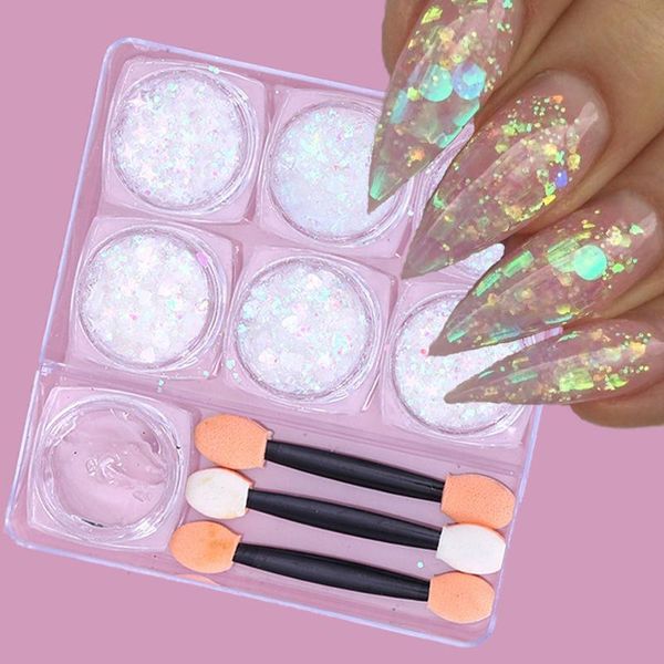 nail glitter 6box spangles sequins set heart star aurora ab mermaids flakes stunning pailliette manicures tips, Silver;gold
nail glitter 6box spangles sequins set heart star aurora ab mermaids flakes stunning pailliette manicures tips, Silver;gold