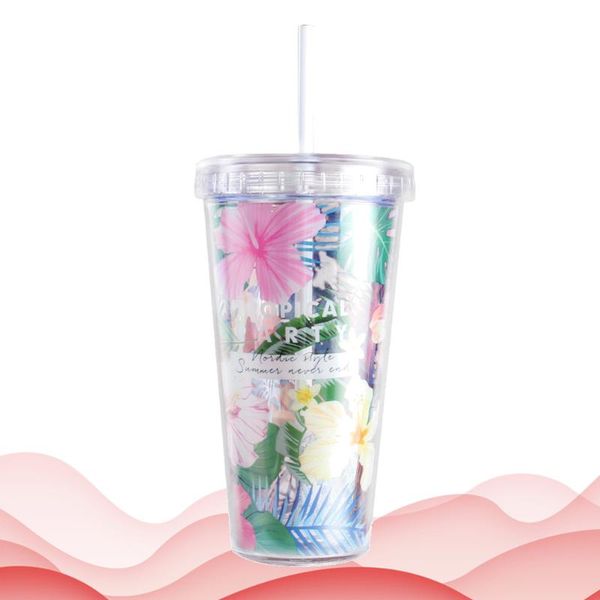 cups & saucers 1pc summer sucker water cup plastic drinking straw bottle portable drink container for home (flower
cups & saucers 1pc summer sucker water cup plastic drinking straw bottle portable drink container for home (flower