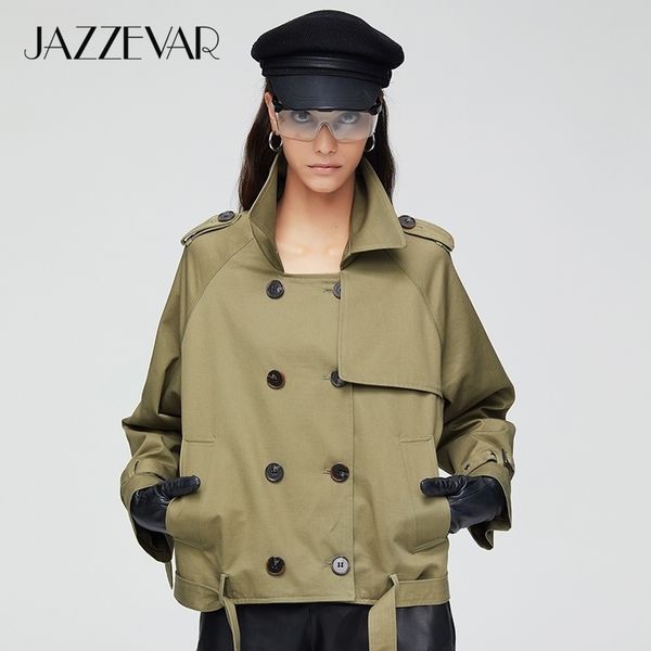 jazzevar new arrival autumn trench coat women fashion cotton double breasted short loose clothing outerwear 9018 201103, Tan;black
jazzevar new arrival autumn trench coat women fashion cotton double breasted short loose clothing outerwear 9018 201103, Tan;black