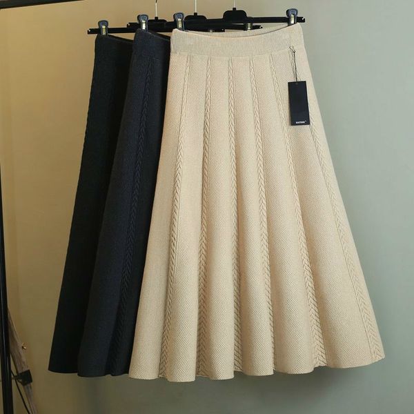 new women 2021 autumn winter thick warm pleated female elastic high waist knitted sweater long a line midi skirts a246lsgi, Black
new women 2021 autumn winter thick warm pleated female elastic high waist knitted sweater long a line midi skirts a246lsgi, Black