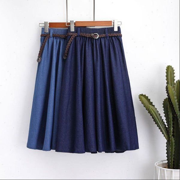 summer jeans skirts women a line casual belt skirt high elastic waist streetwear midi pleated skirt, Black
summer jeans skirts women a line casual belt skirt high elastic waist streetwear midi pleated skirt, Black