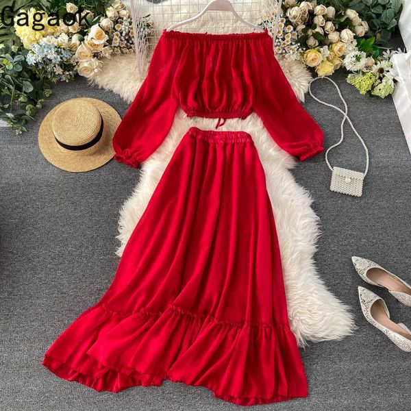 streetwear 2 piece set women spring autumn slash neck puff sleeve shirt+ ankle-length dresses chic fashion sets 210531, White
streetwear 2 piece set women spring autumn slash neck puff sleeve shirt+ ankle-length dresses chic fashion sets 210531, White