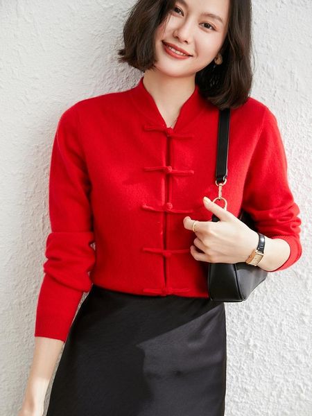 women's knits & tees 2021 arrival winter/ autumn women sweaters chinese style 100% goat cashmere knitted fashion female jackets, White
women's knits & tees 2021 arrival winter/ autumn women sweaters chinese style 100% goat cashmere knitted fashion female jackets, White