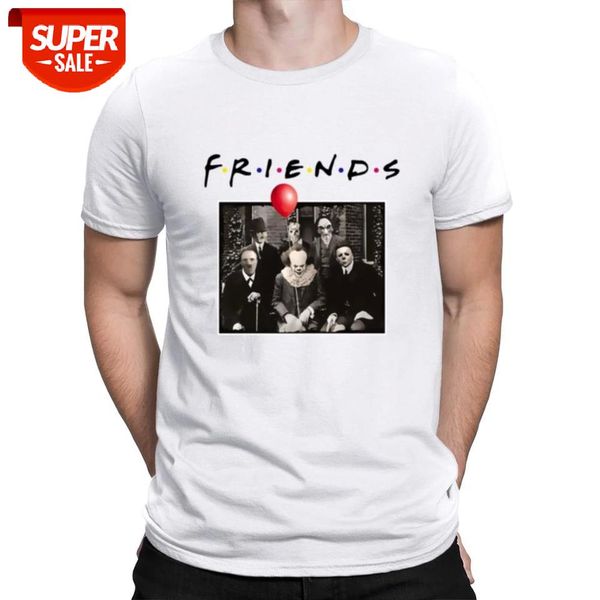 sunfiz YF Horror Friends Pennywise Michael Myers Jason Voorhees Halloween Men T-Shirt Cotton matching T-shirt #Gy6r, White;black
sunfiz YF Horror Friends Pennywise Michael Myers Jason Voorhees Halloween Men T-Shirt Cotton matching T-shirt #Gy6r, White;black