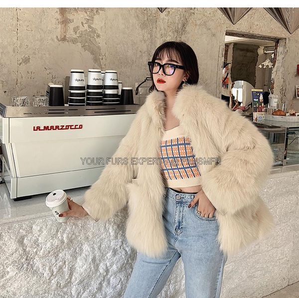 women's fur & faux arrival korean fashion real coat female warm classic trendy winter jacket for women autumn genuine an, Black
women's fur & faux arrival korean fashion real coat female warm classic trendy winter jacket for women autumn genuine an, Black