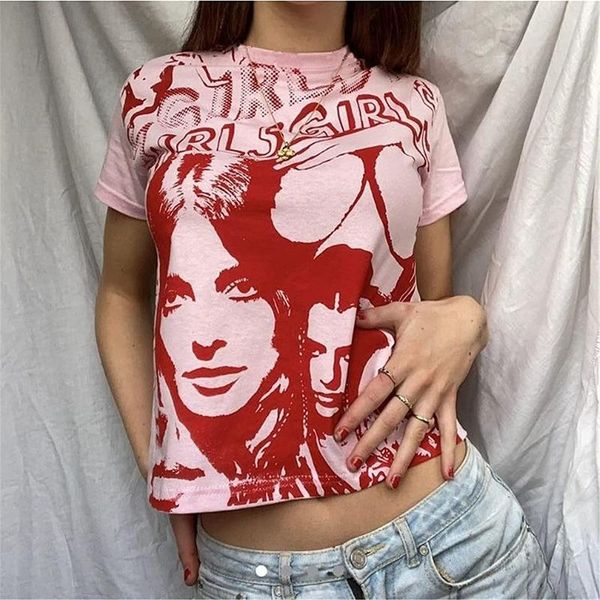 women's t-shirt e-girl harajuku graphic print 90s women vintage crop y2k aesthetic summer slim fit tees streetwear gothic punk, White
women's t-shirt e-girl harajuku graphic print 90s women vintage crop y2k aesthetic summer slim fit tees streetwear gothic punk, White