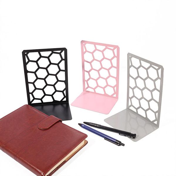 hooks & rails 2pcs home decorative bookends honeycomb shaped hollow-out book stand gift for bookworms children students
hooks & rails 2pcs home decorative bookends honeycomb shaped hollow-out book stand gift for bookworms children students