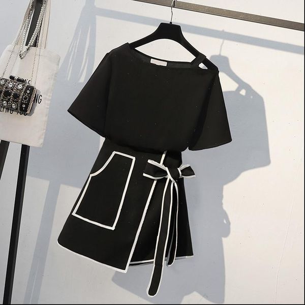 summer women slash off shoulder long t shirt amp elegant irregular hem skirt suits fashion female office work plus size sets, Gray
summer women slash off shoulder long t shirt amp elegant irregular hem skirt suits fashion female office work plus size sets, Gray
