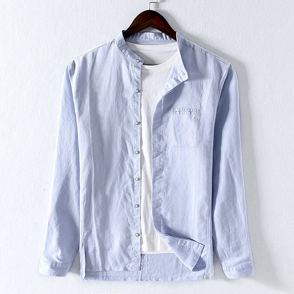 2021 new spring cotton and linen brand summer for men fashion blue shirt mens comfortable shirts male overhemd 54ws, White;black
2021 new spring cotton and linen brand summer for men fashion blue shirt mens comfortable shirts male overhemd 54ws, White;black