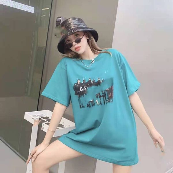 luxury design correct version summer fashion band portrait print short sleeve t-shirt women's style a1, White
luxury design correct version summer fashion band portrait print short sleeve t-shirt women's style a1, White