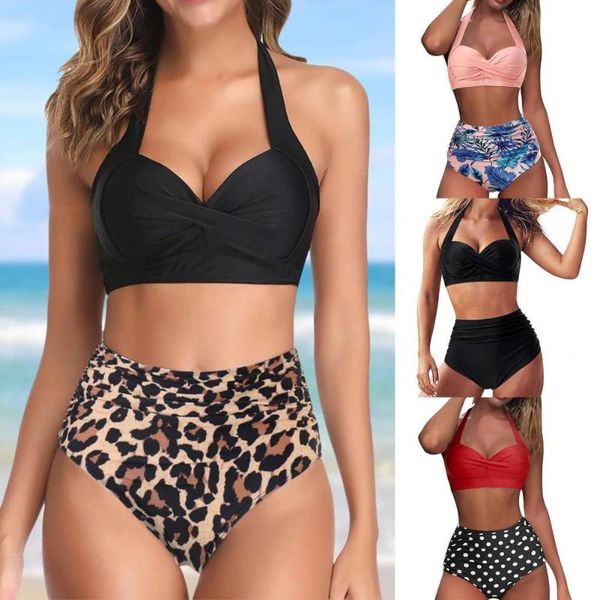 one-piece suits 2021 push up halter high waist printing pleated front women two piece swimsuit bikini set for swimming pool
one-piece suits 2021 push up halter high waist printing pleated front women two piece swimsuit bikini set for swimming pool
