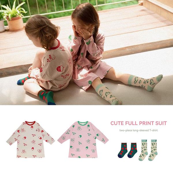 girl's dresses girls' fall children's clothing female baby long-sleeved cute print socks, Red;yellow
girl's dresses girls' fall children's clothing female baby long-sleeved cute print socks, Red;yellow