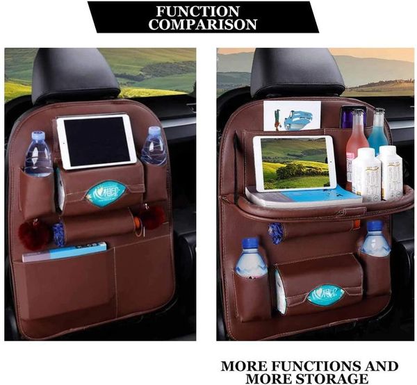 car organizer seat back storage bag leather cushion with folding table tray travel auto parts
car organizer seat back storage bag leather cushion with folding table tray travel auto parts